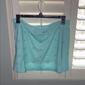 Aqua Patterned Women's Golf Skirt